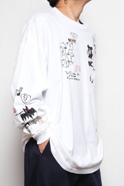 画像3: His scribble  BIG L/S TEE