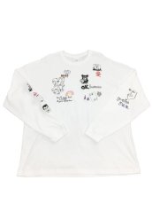 画像1: His scribble  BIG L/S TEE (1)