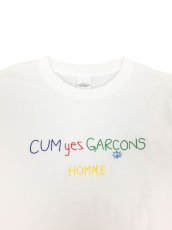 画像4: CUM yes GARCONS  TEE  (マルチカラー刺繍） (4)