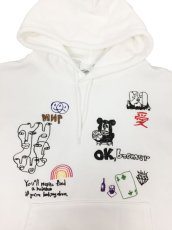 画像15: His scribble hoodie sweatshirt (15)