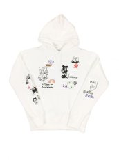 画像12: His scribble hoodie sweatshirt (12)