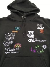 画像9: His scribble hoodie sweatshirt (9)