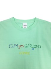 画像6: CUM yes GARCONS  TEE  (マルチカラー刺繍） (6)
