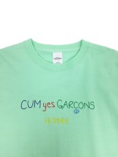 画像14: CUM yes GARCONS  TEE  (マルチカラー刺繍） (14)