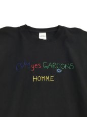 画像2: CUM yes GARCONS  TEE  (マルチカラー刺繍） (2)