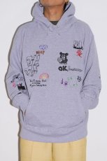 画像5: His scribble hoodie sweatshirt (5)