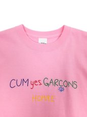 画像8: CUM yes GARCONS  TEE  (マルチカラー刺繍） (8)