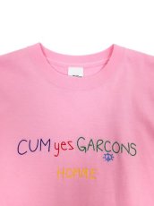 画像12: CUM yes GARCONS  TEE  (マルチカラー刺繍） (12)