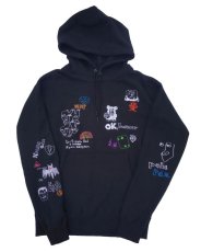 画像6: His scribble hoodie sweatshirt (6)