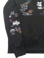画像21: His scribble hoodie sweatshirt (21)