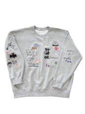 画像5: His scribble BIG SWEATSHIRT (5)