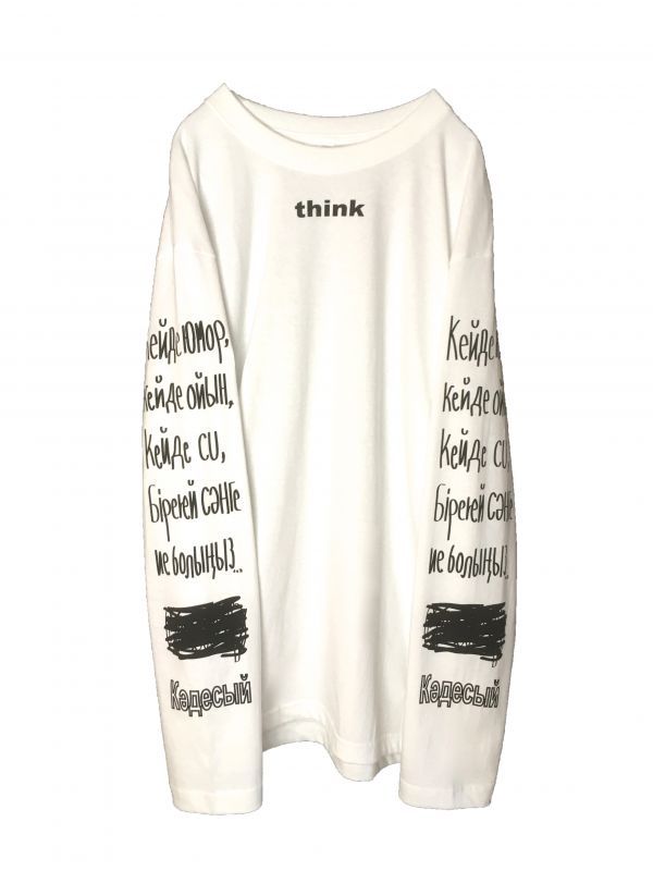 KAZAKH SLEEVE PRINT  L/S TEE