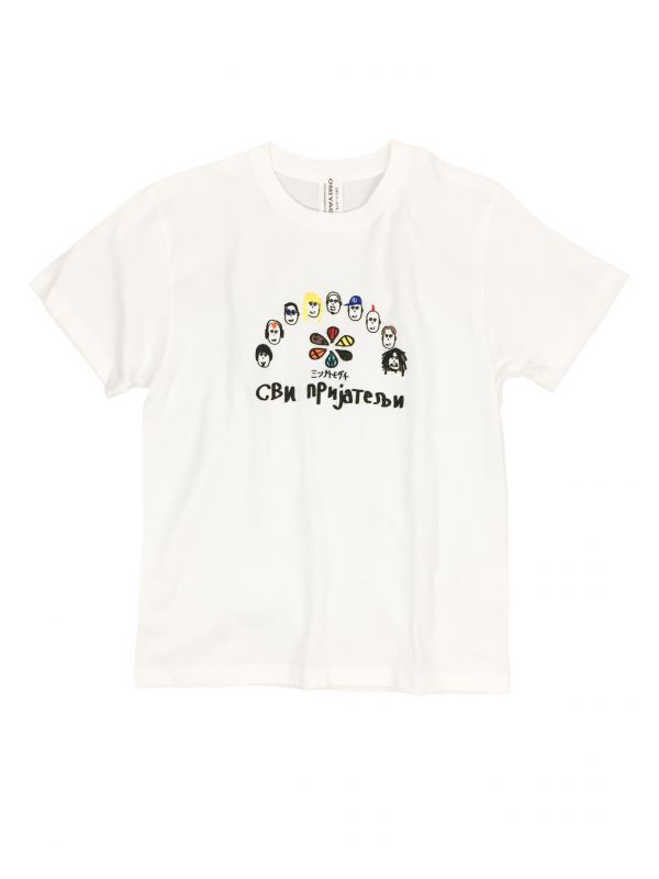ミンナトモダチ 刺繍TEE